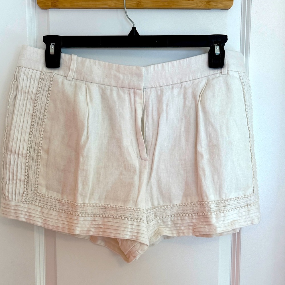 J. Crew  White Linen Women's Shorts